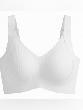 White Seamless Wireless Bra